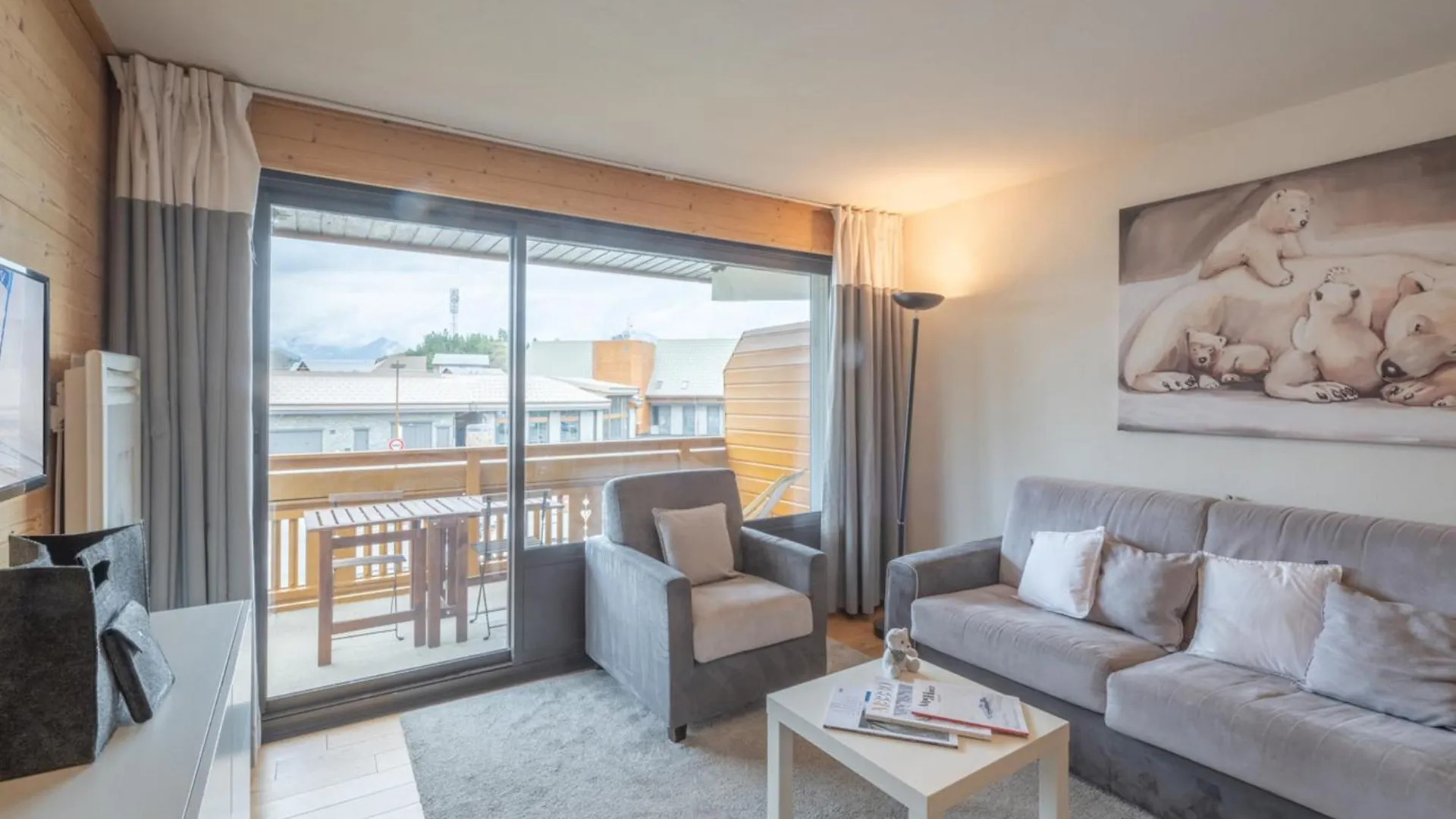 Appartement Familial Au Centre Avec Balcon Et Wifi - Fr-1-645-75 Huez
